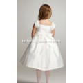 볼 가운 스퀘어 목 무릎 길이 Taffeta Bow Knot Flower Girl Dress